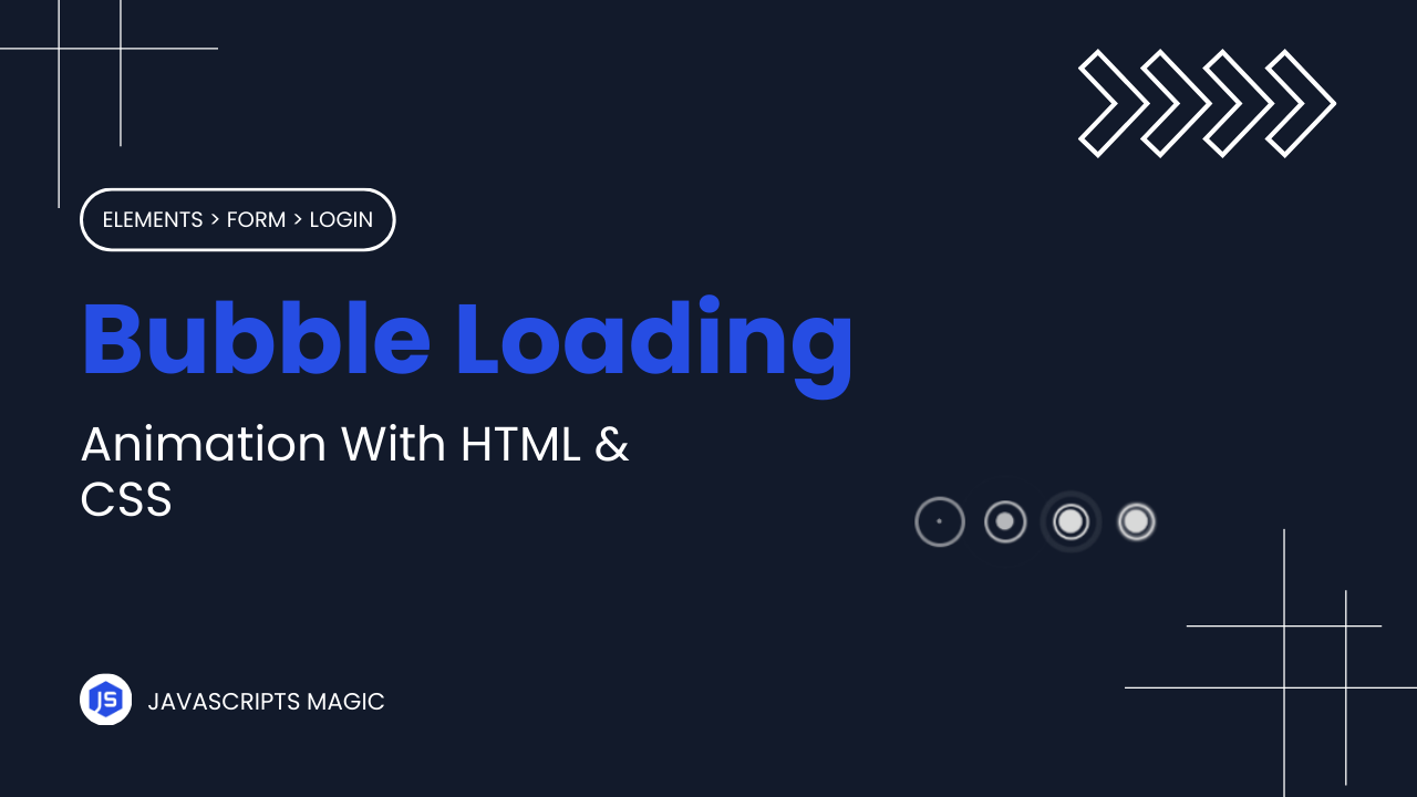 Bubble Loading Animation With HTML & CSS 3 ( Download Code ) - Featured Image