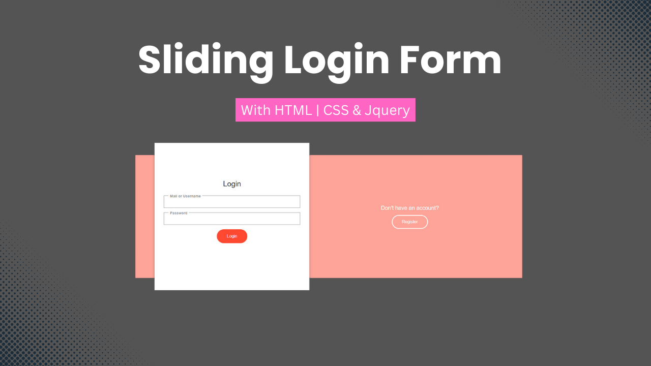 Sliding Login & Sign Up Form Design With CSS & JS - Featured Image