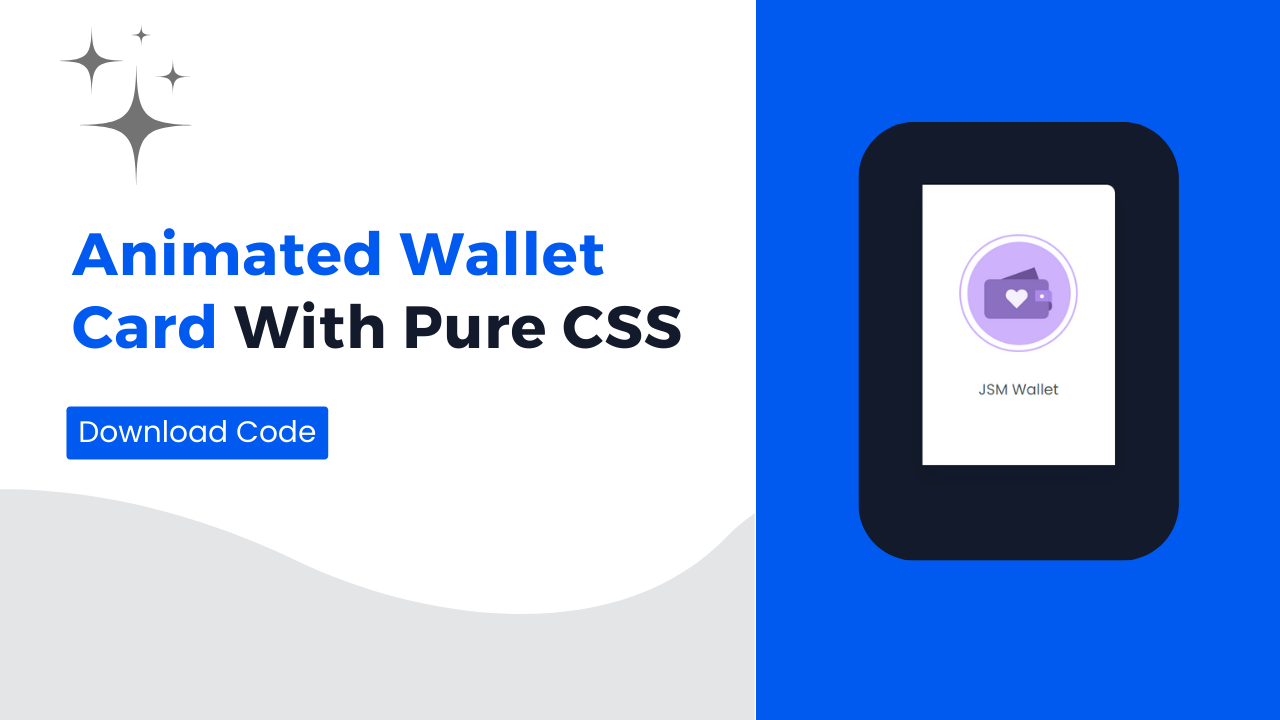 Animated Wallet Card With Pure CSS