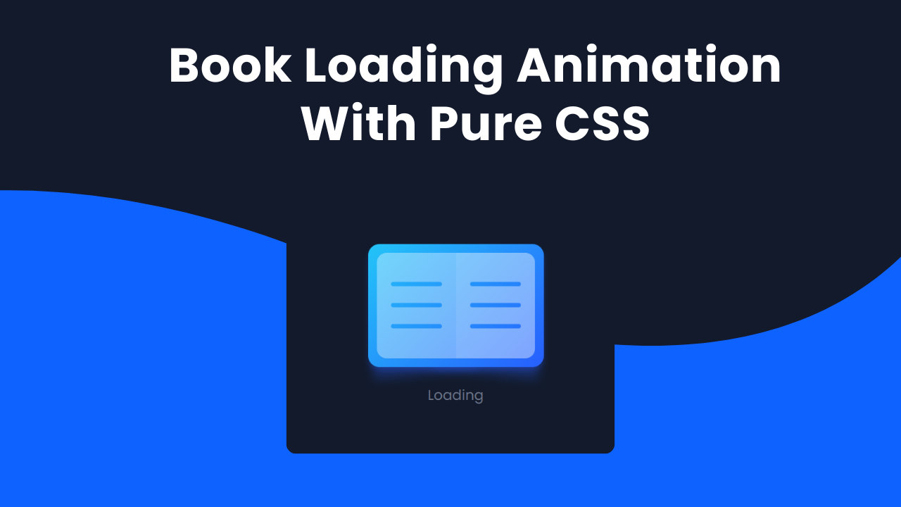 Book Loading Animation With Pure CSS