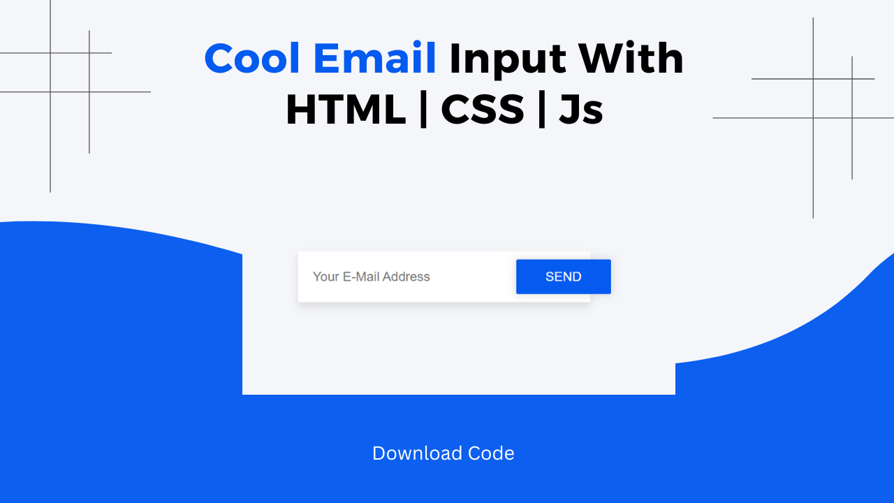 Cool Email Input Field With Pure HTML & CSS - Featured Image
