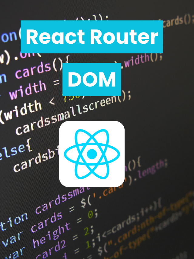 What Is React Router DOM From Basics - Web Story Image