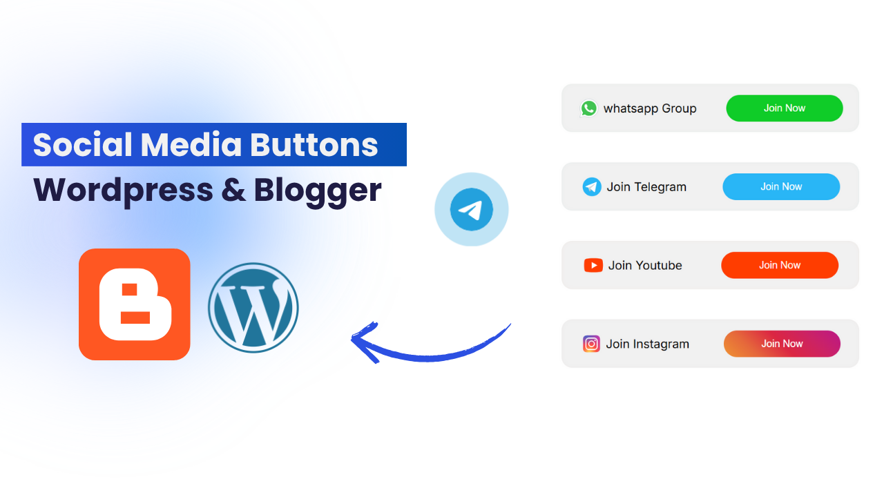 How To Add Animated Telegram Button In WordPress & Blogger
